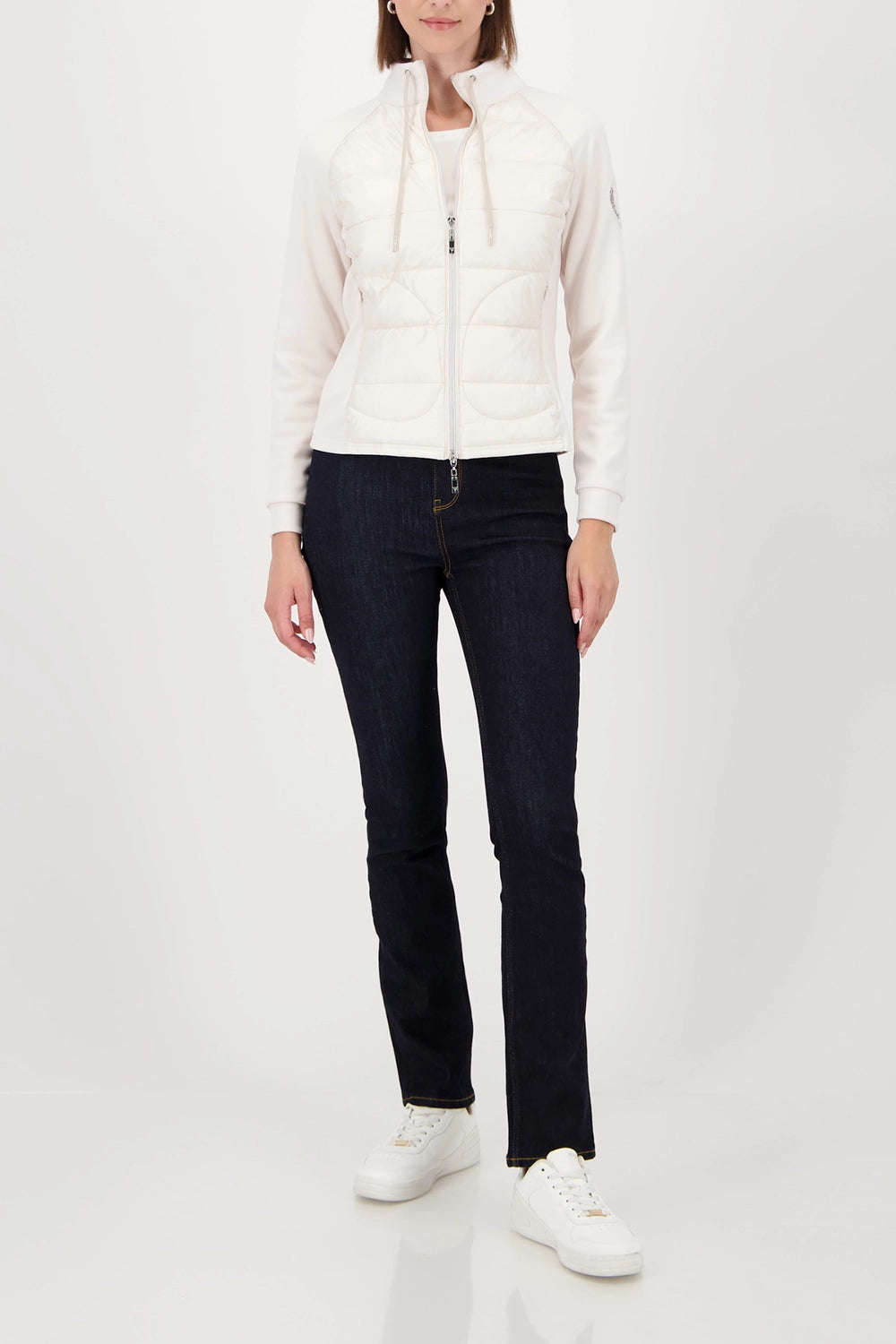 MONARI | QUILTED JACKET WITH NEOPRENE - ALMOND 809246