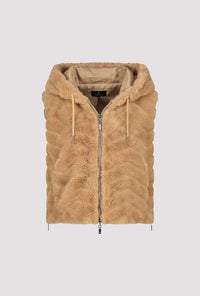 MONARI | FLUFFY VEST - COGNAC 809275