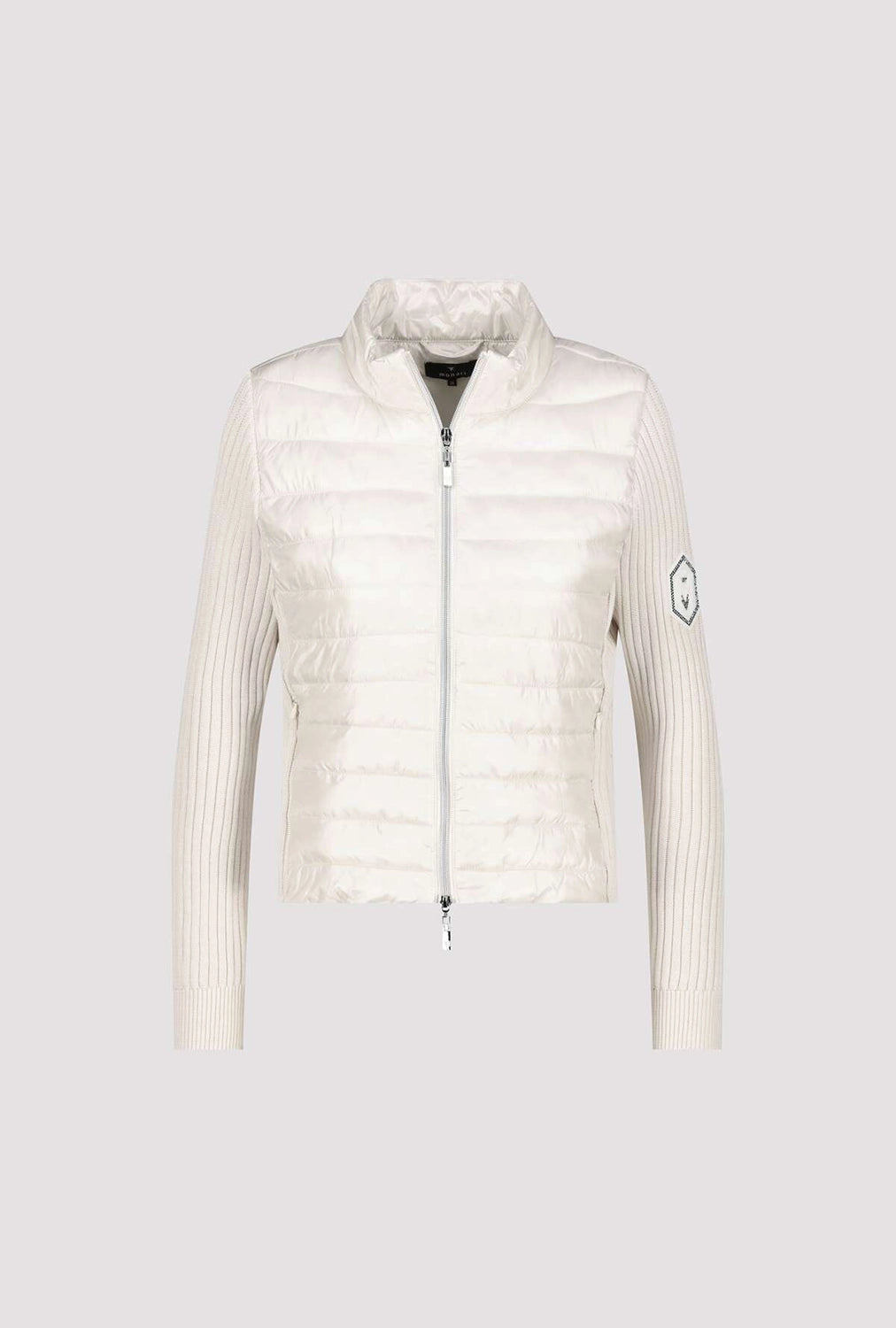 MONARI | QUILTED JACKET WITH KNITTED SLEEVES - ALMOND 809294