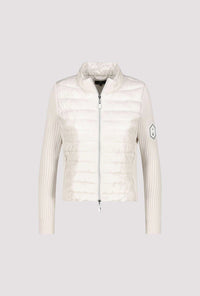 MONARI | QUILTED JACKET WITH KNITTED SLEEVES - ALMOND 809294