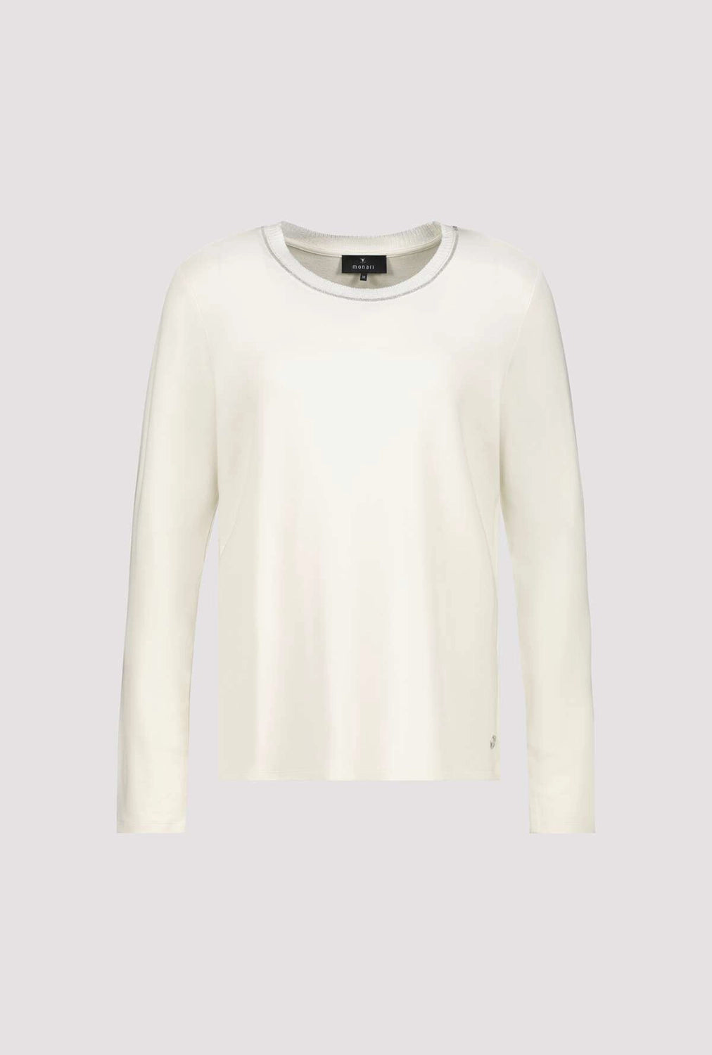 MONARI | LONG-SLEEVE WITH KNITTED COLLAR - ALMOND 809332