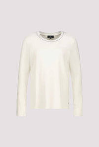 MONARI | LONG-SLEEVE WITH KNITTED COLLAR - ALMOND 809332