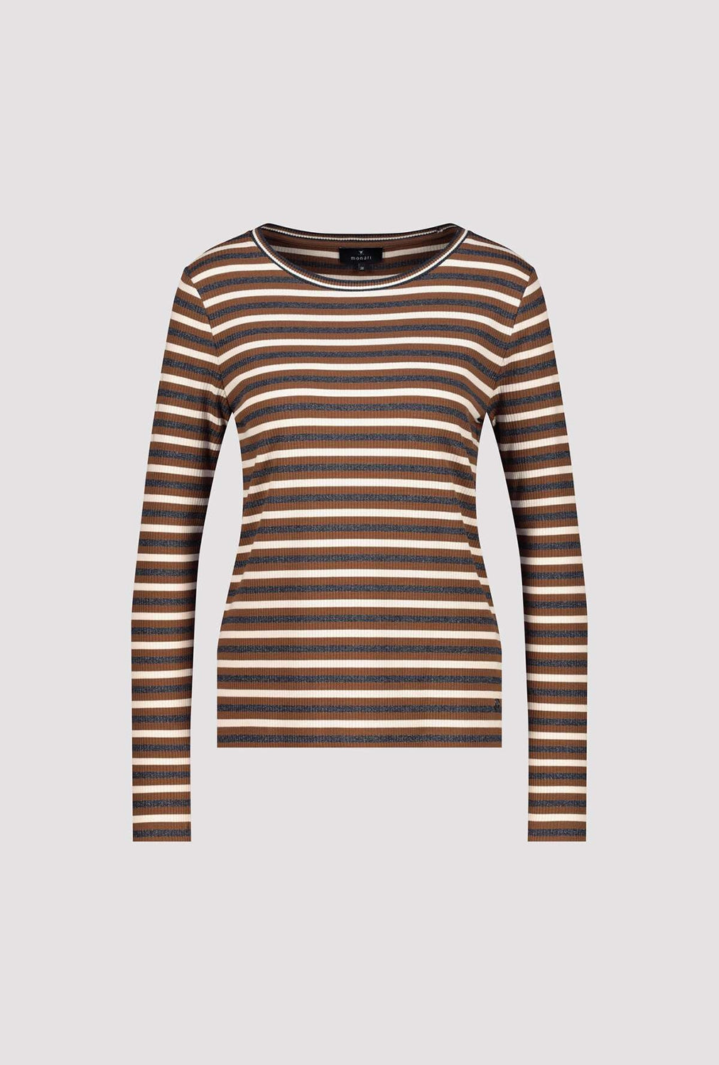 MONARI | STRIPED SHIRT - WHISKY STRIPE 809361
