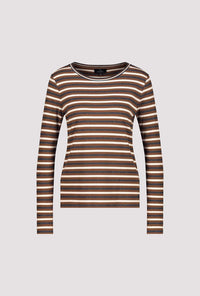 MONARI | STRIPED SHIRT - WHISKY STRIPE 809361
