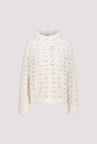 MONARI | KNITTED SWEATER WITH AJOUR PATTERN - PEARL 809468