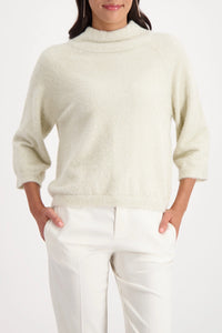 MONARI | FLUFFY SWEATER WITH LUREX - ALMOND 809495