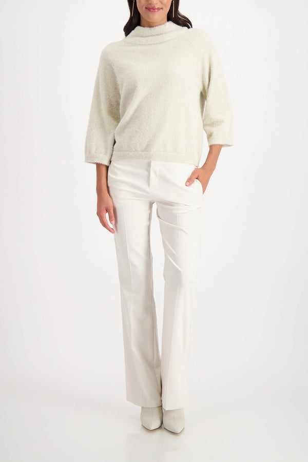 MONARI | FLUFFY SWEATER WITH LUREX - ALMOND 809495