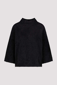 MONARI | FLUFFY SWEATER WITH LUREX - BLACK 809495