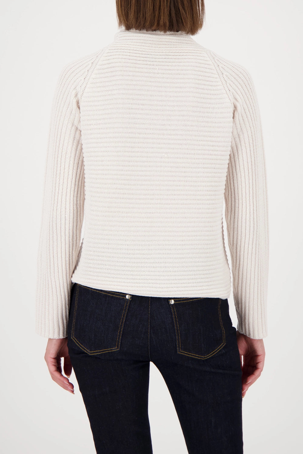 MONARI | BASIC MONARI RIB SWEATER - ALMOND 809512