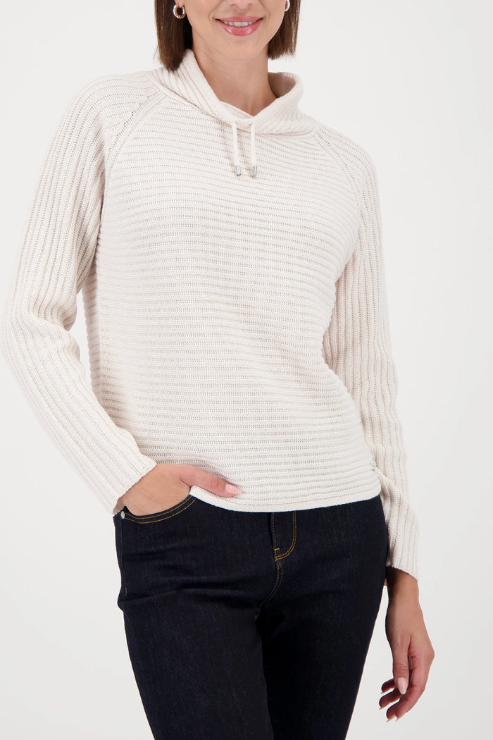 MONARI | BASIC MONARI RIB SWEATER - ALMOND 809512