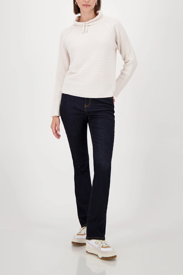 MONARI | BASIC MONARI RIB SWEATER - ALMOND 809512