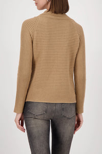 MONARI | BASIC MONARI RIB SWEATER - WHISKY 809512