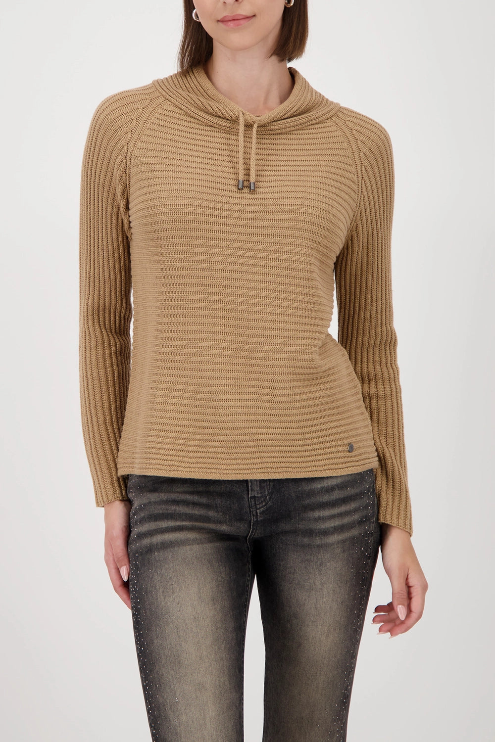 MONARI | BASIC MONARI RIB SWEATER - WHISKY 809512
