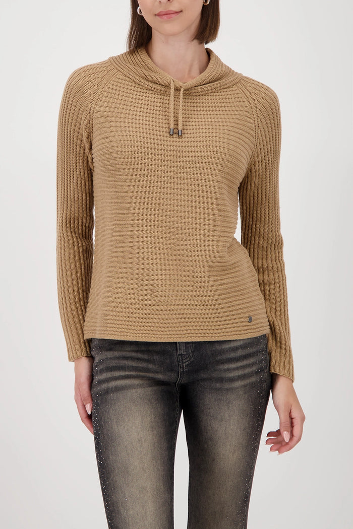 MONARI | BASIC MONARI RIB SWEATER - WHISKY 809512