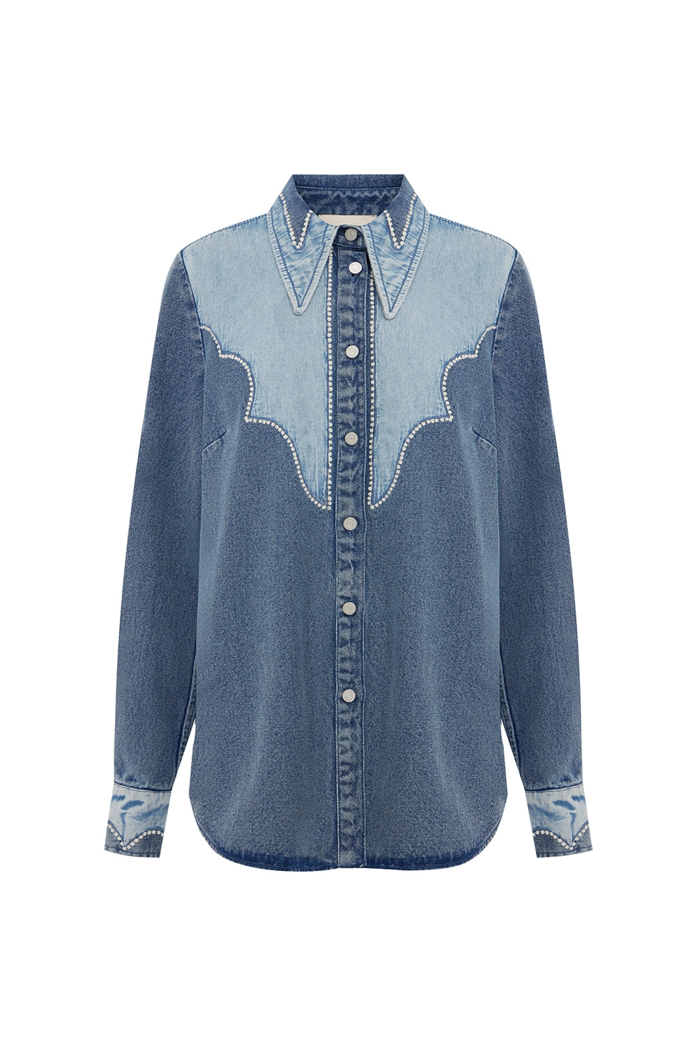 ALÉMAIS | JESSE DENIM APPLIQUE SHIRT