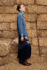 ALÉMAIS | JESSE DENIM APPLIQUE SHIRT
