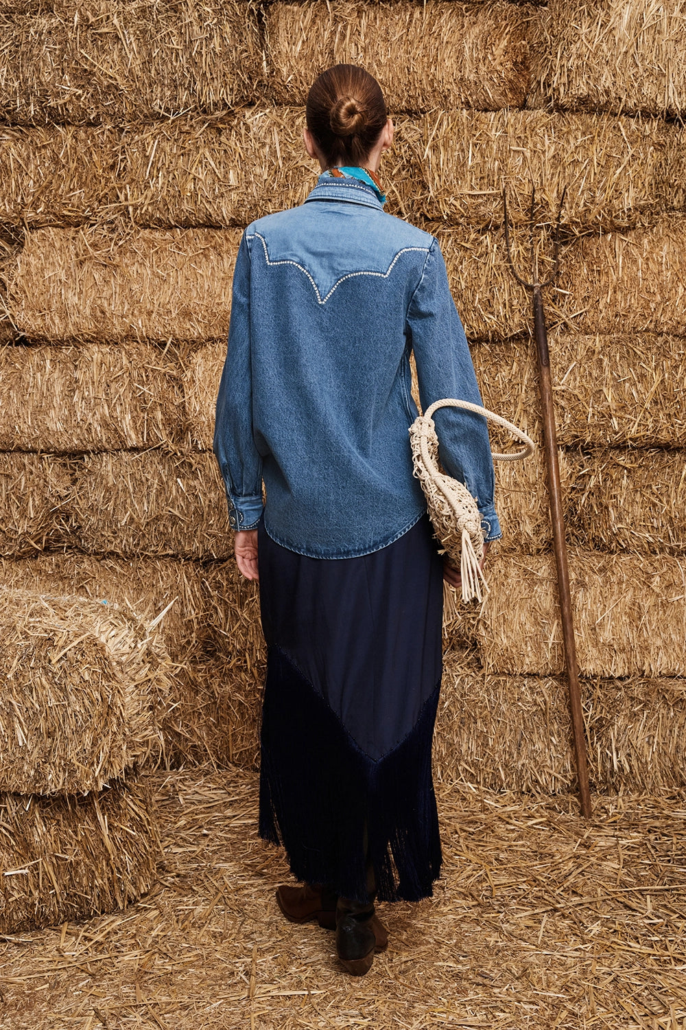 ALÉMAIS | JESSE DENIM APPLIQUE SHIRT
