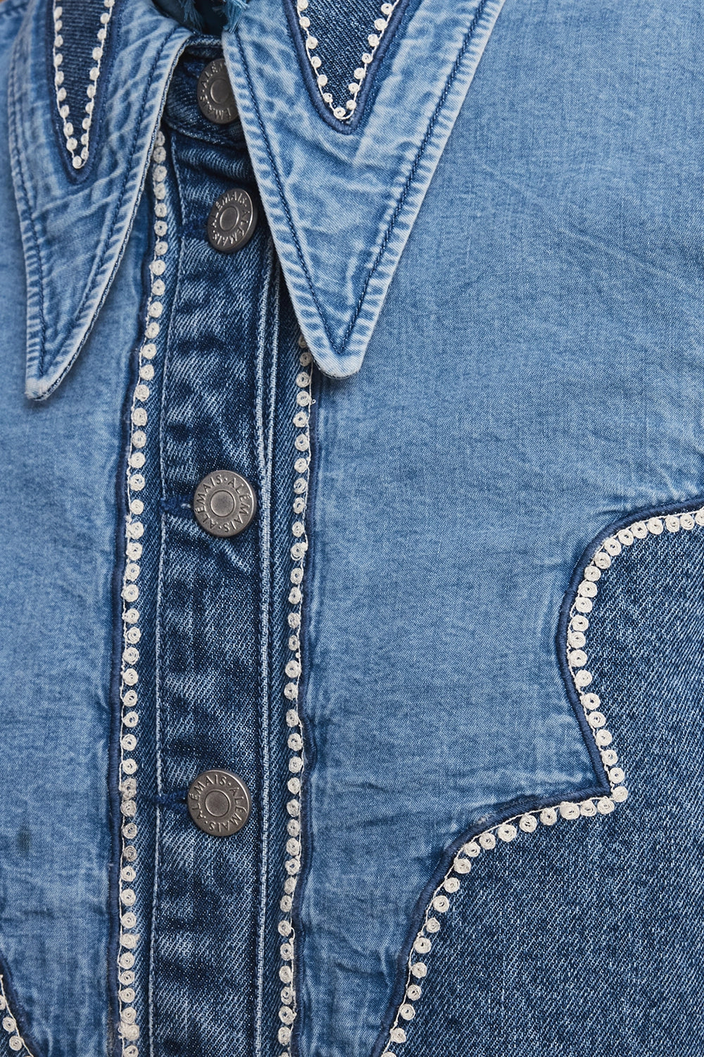 ALÉMAIS | JESSE DENIM APPLIQUE SHIRT