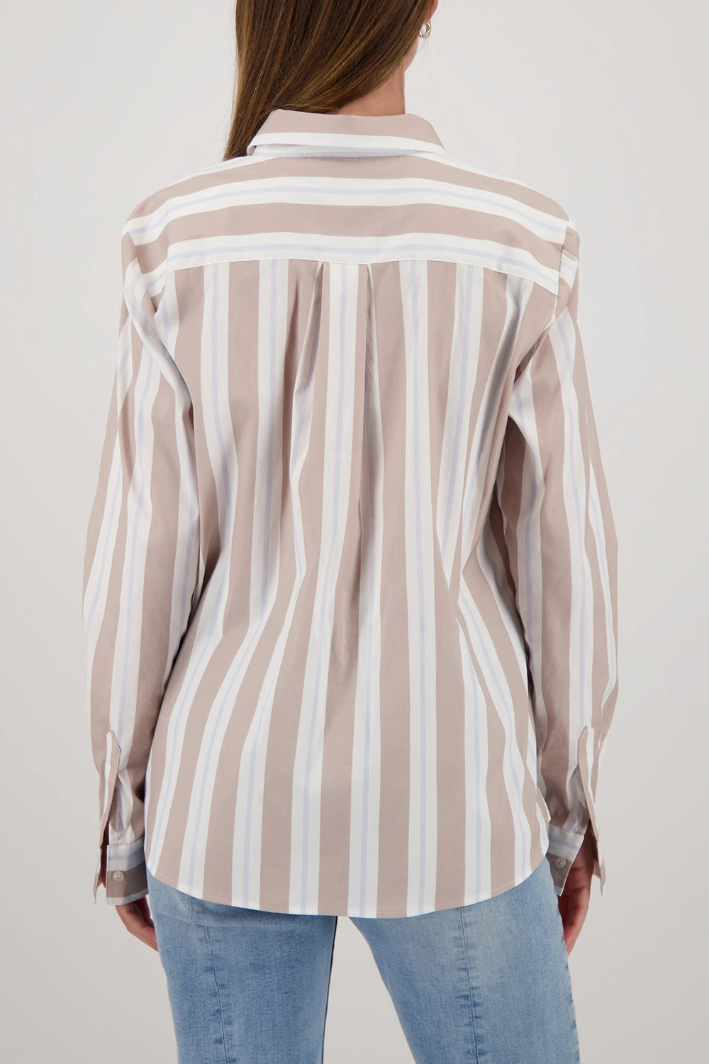 MONARI | STRIPED BLOUSE - LATTEMACCHIATO 809634