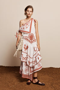 ALÉMAIS | GIDDY EMBROIDERED MIDI DRESS