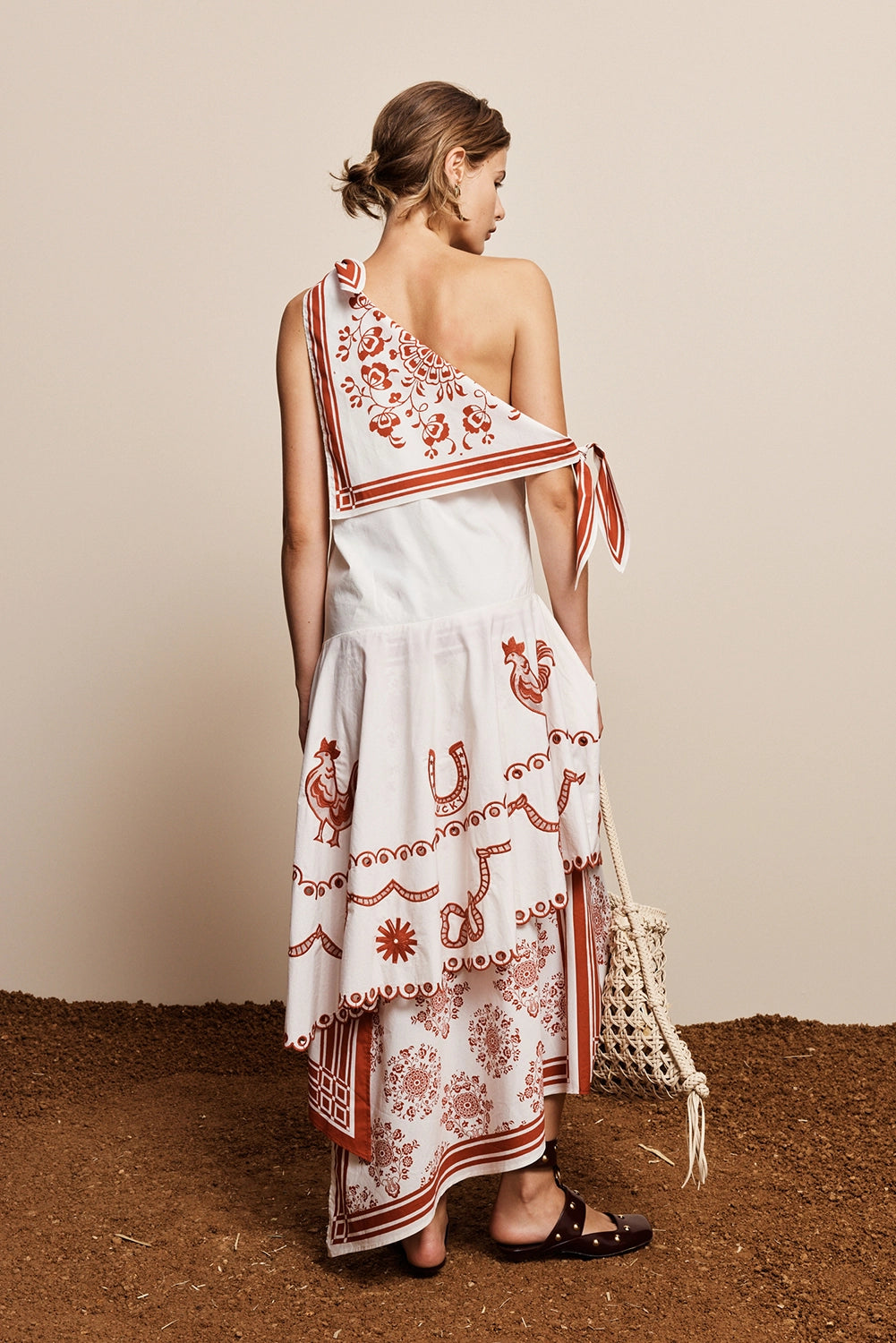 ALÉMAIS | GIDDY EMBROIDERED MIDI DRESS