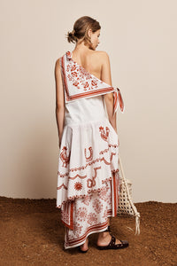ALÉMAIS | GIDDY EMBROIDERED MIDI DRESS