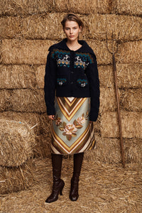 ALÉMAIS | LA ROSA JACQUARD SKIRT