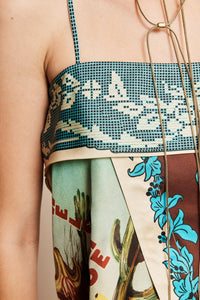 ALÉMAIS | ACE SILK SCARF TOP