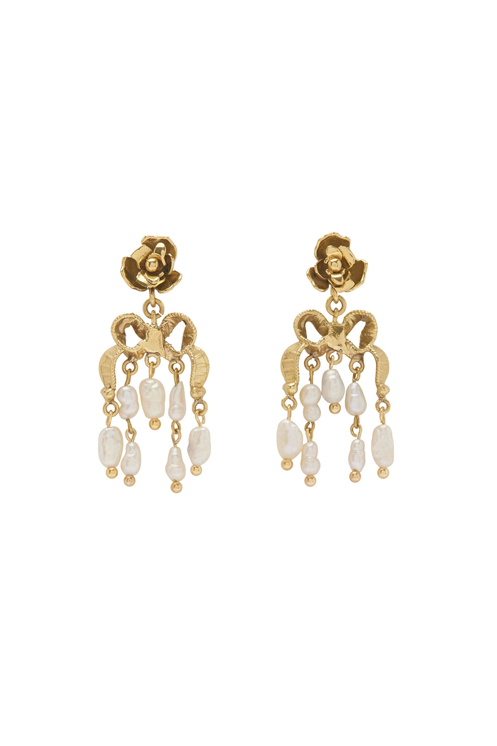 ALÉMAIS | DJANGO ROSE AND PEARL DROP EARRINGS