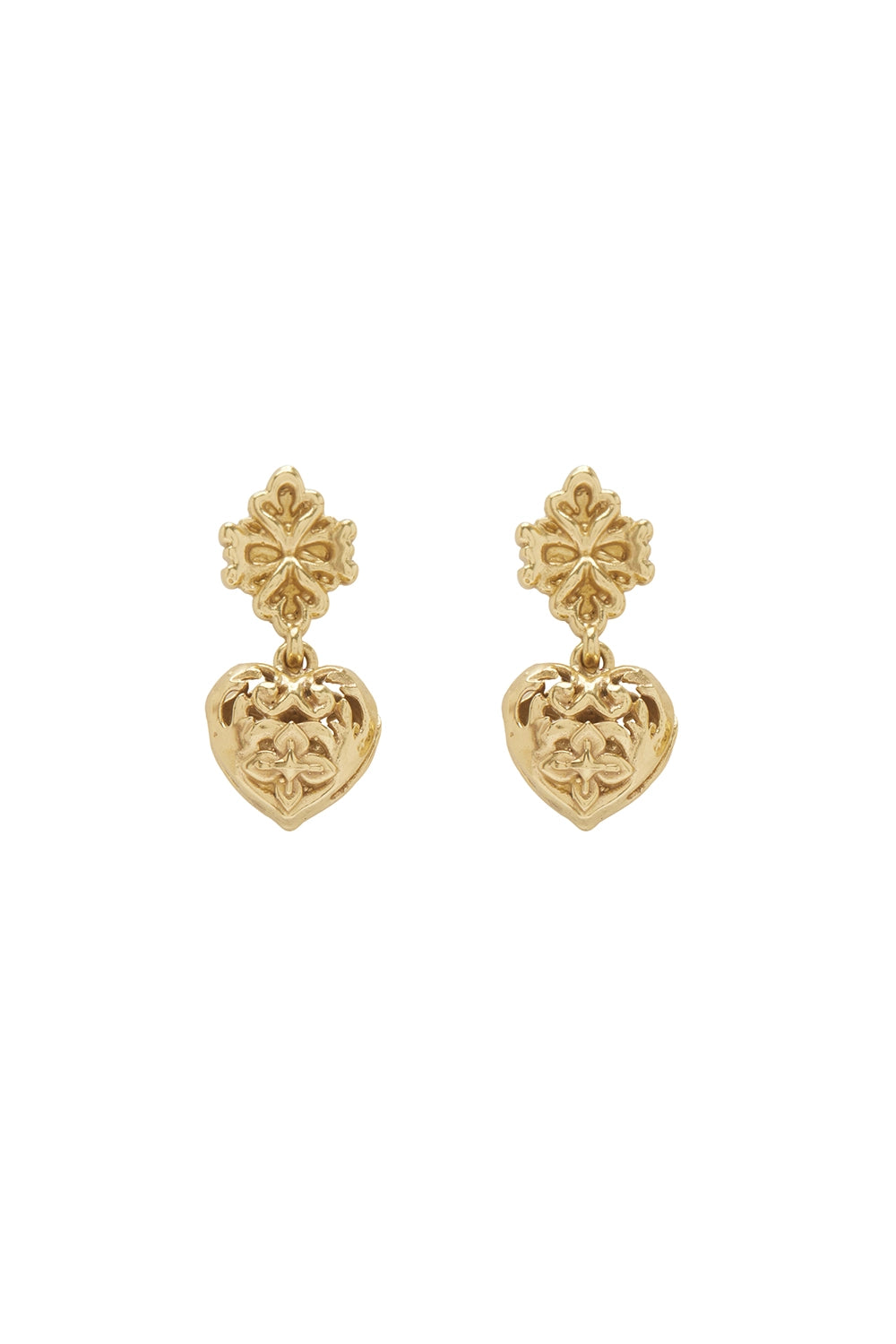 ALÉMAIS | DJANGO FILIGREE HEART DROP EARRINGS