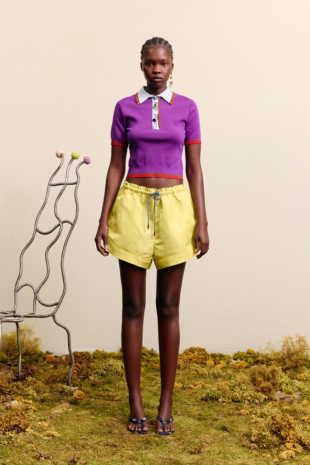 ALÉMAIS | JOSEFINA KNIT POLO VIOLET