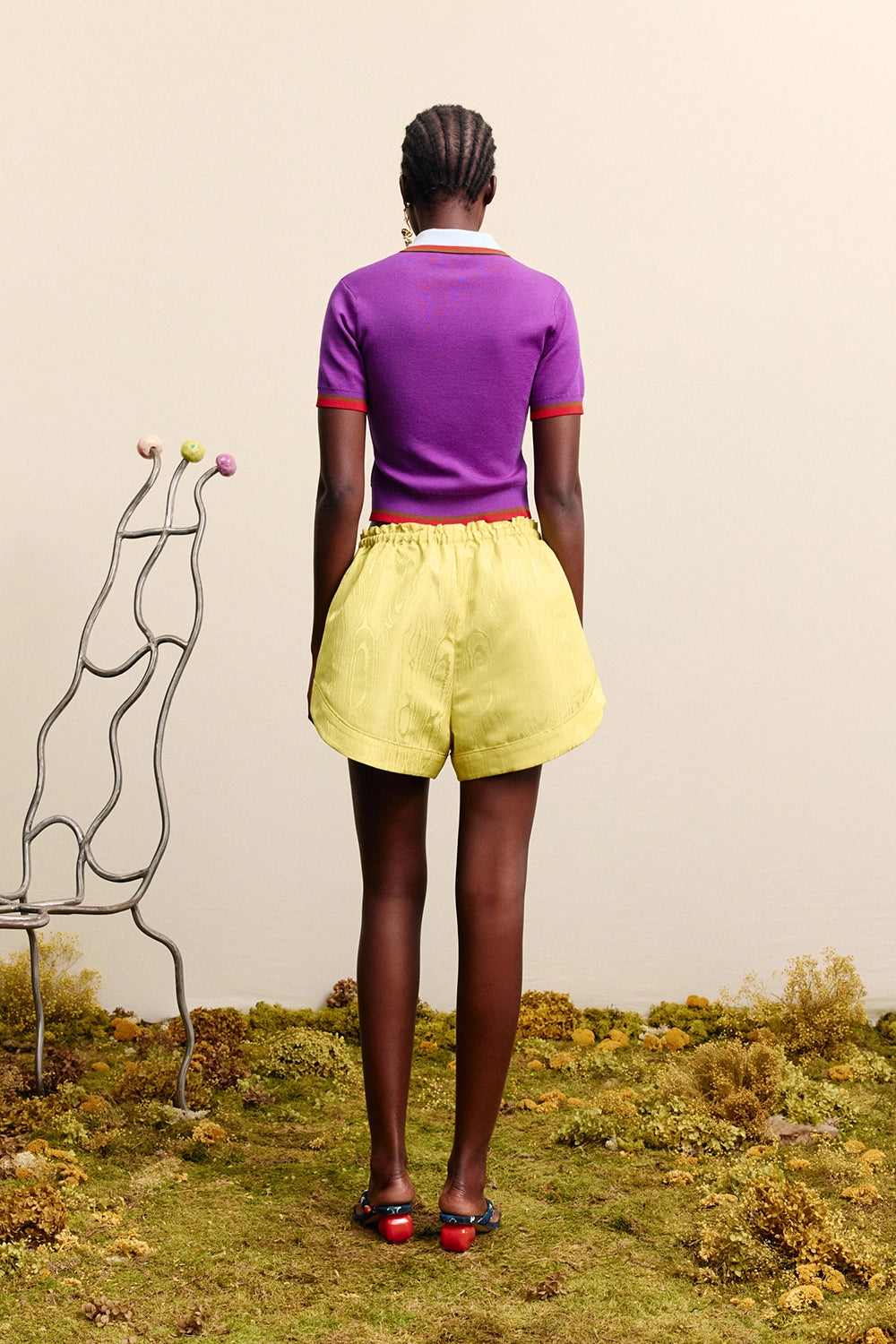 ALÉMAIS | JOSEFINA KNIT POLO VIOLET