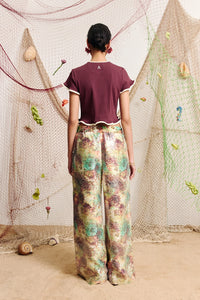ALÉMAIS | BONETTA CROPPED TEE BURGUNDY