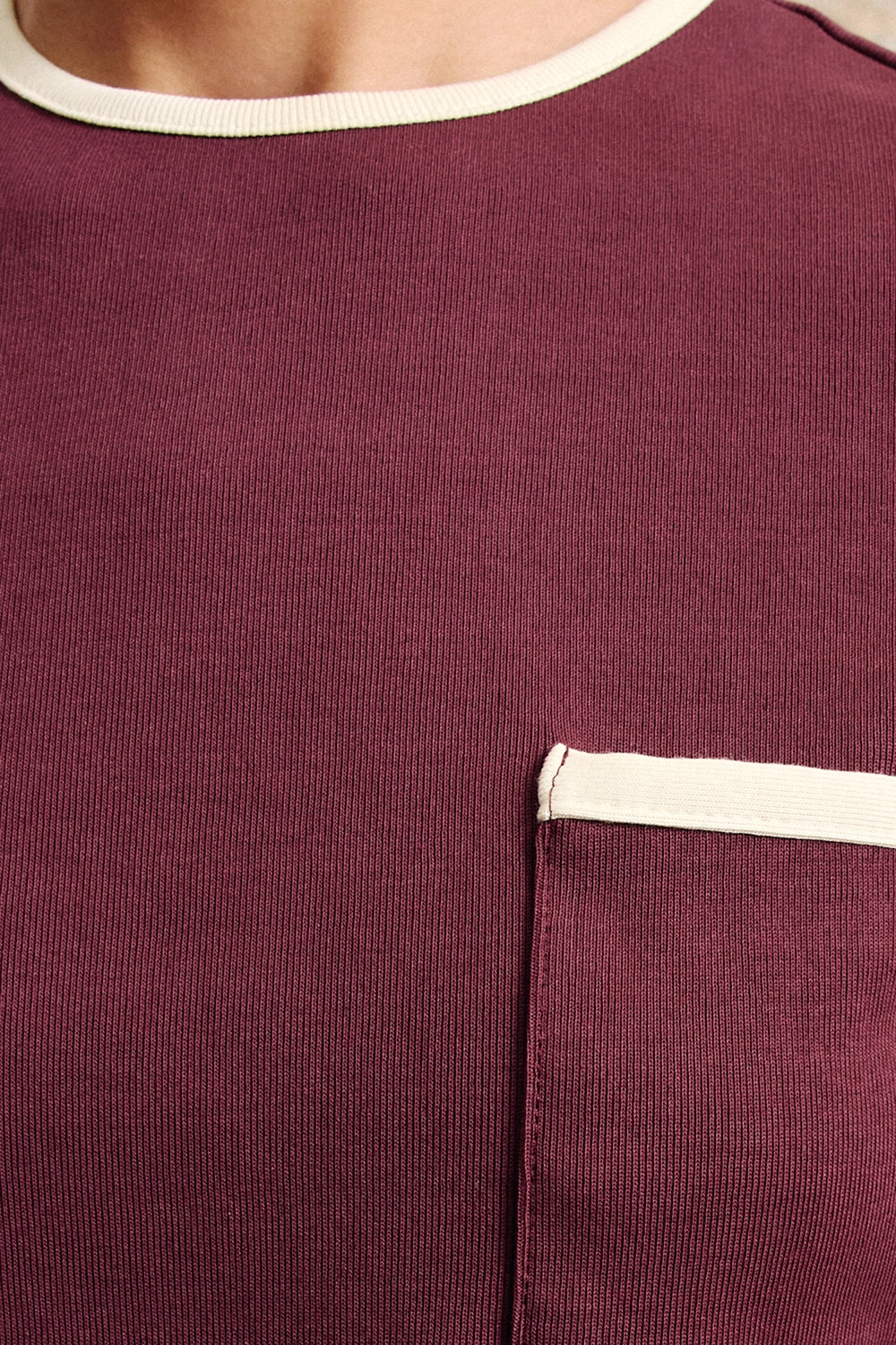 ALÉMAIS | BONETTA CROPPED TEE BURGUNDY