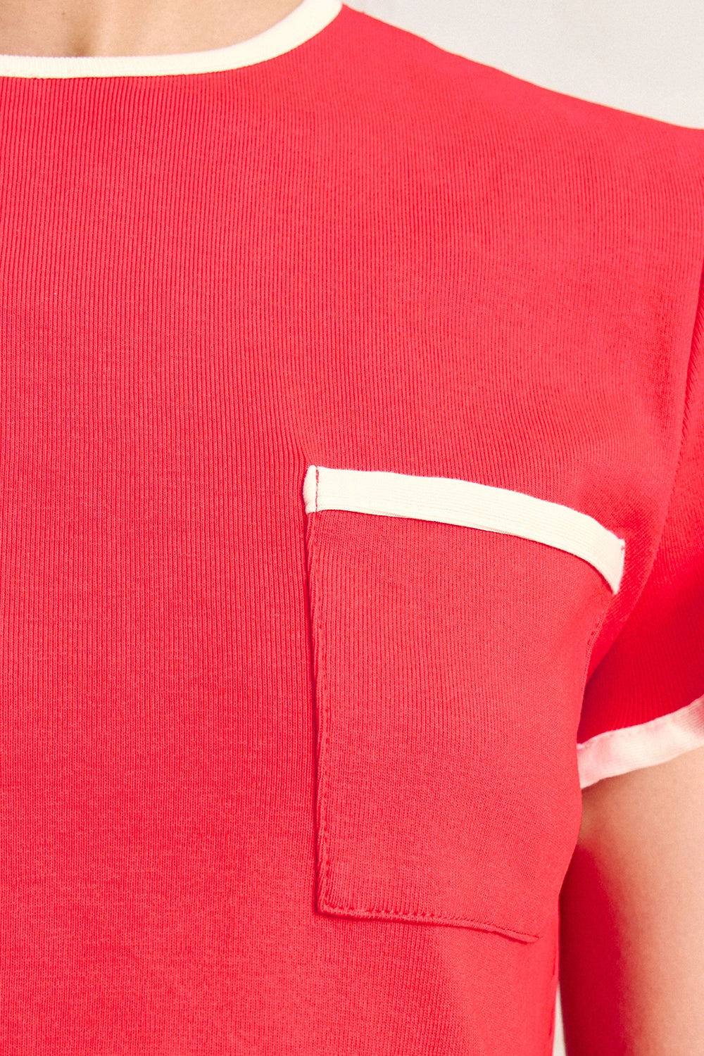 ALÉMAIS | BONETTA CROPPED TEE RED