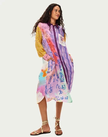 ME369 | Vivi Shirt Dress - Runic Whisper 126L70896