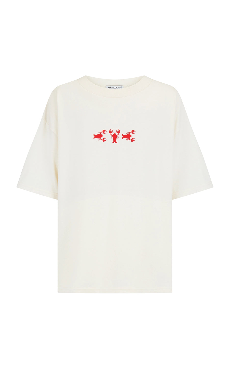 Araminta James | Lobster Oversized Tee - Natural