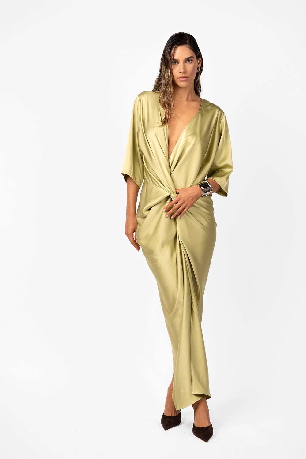 One Fell Swoop | Alex Kimono - Lotus Leaf