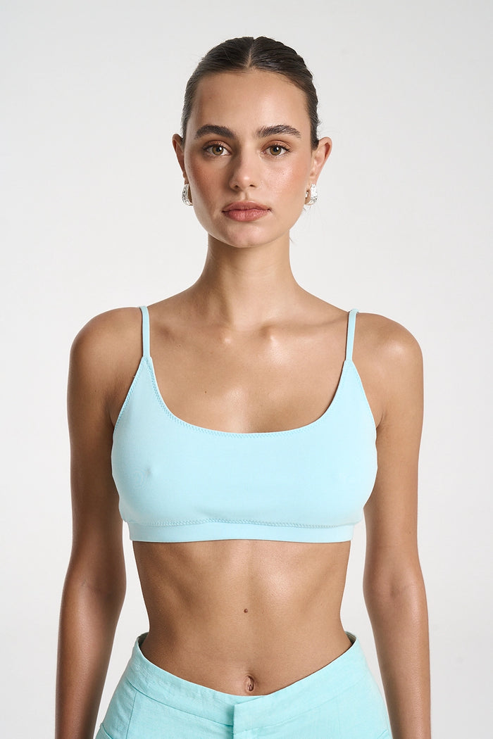 SUMMI SUMMI | SPORTS CROP - AQUA