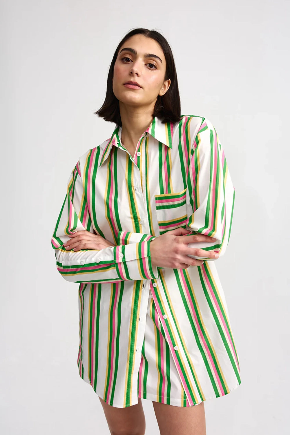 Aston Studio | Buddy Shirt - Meadow Sorbet Stripe