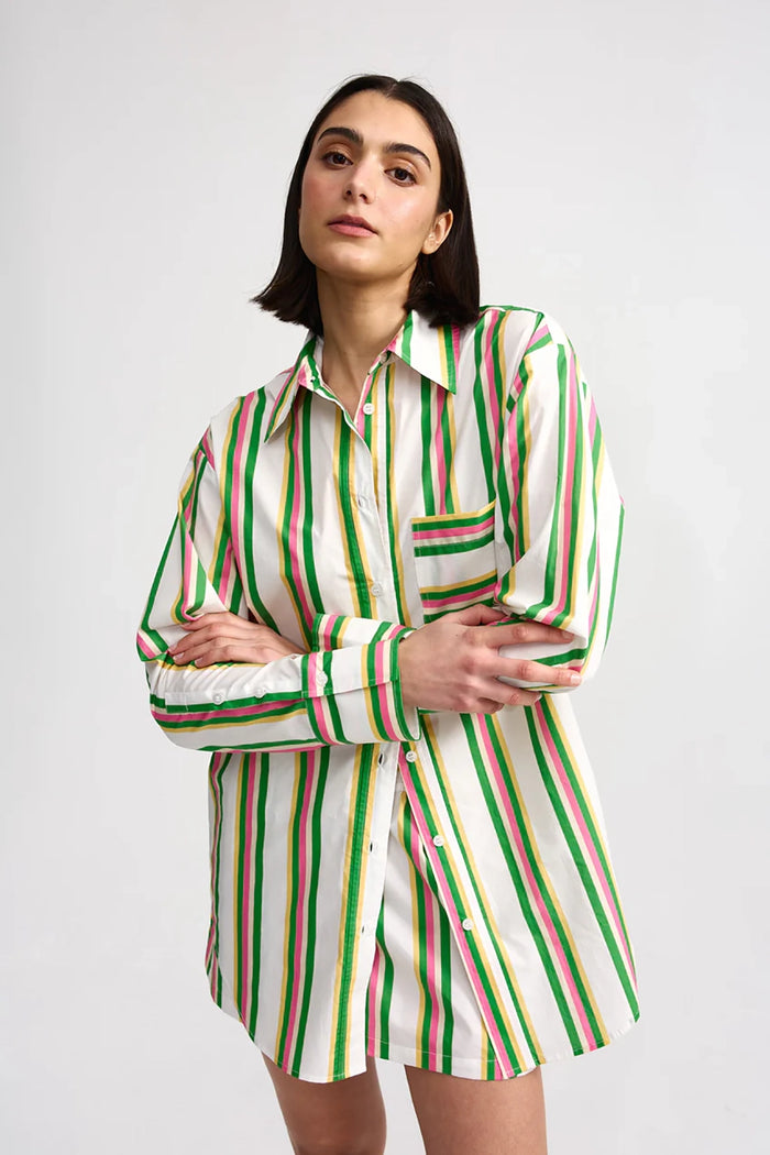 Aston Studio | Buddy Shirt - Meadow Sorbet Stripe