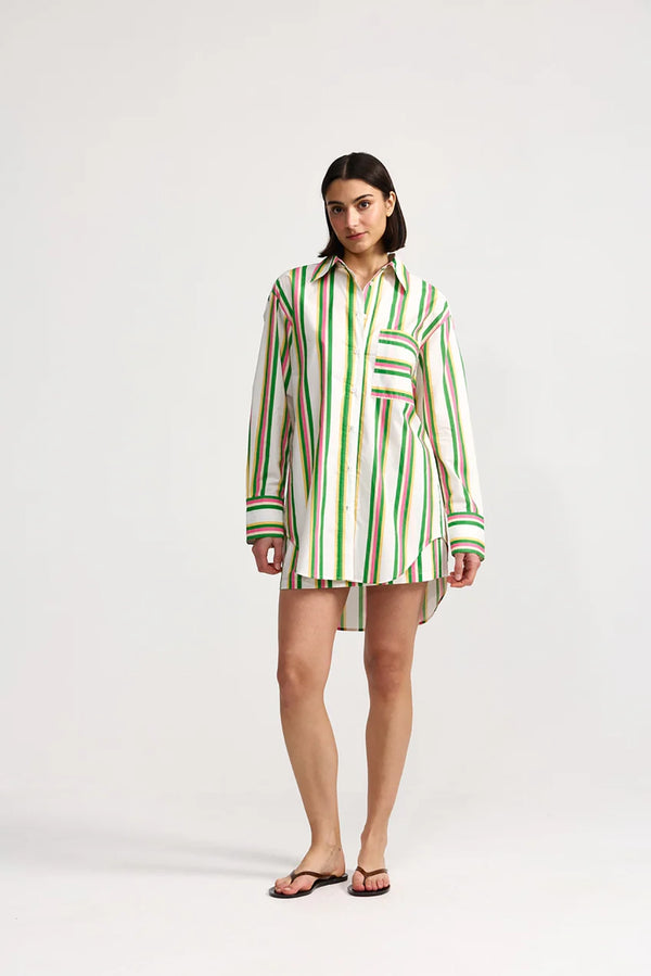 Aston Studio | Buddy Shirt - Meadow Sorbet Stripe