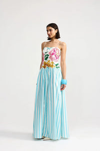 Aston Studio | Cordelia Dress - Caribbean Bouquet Stripe
