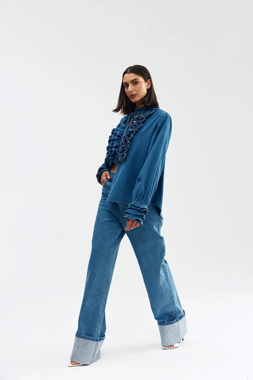 Aston Studio | Luna Blouse - Denim