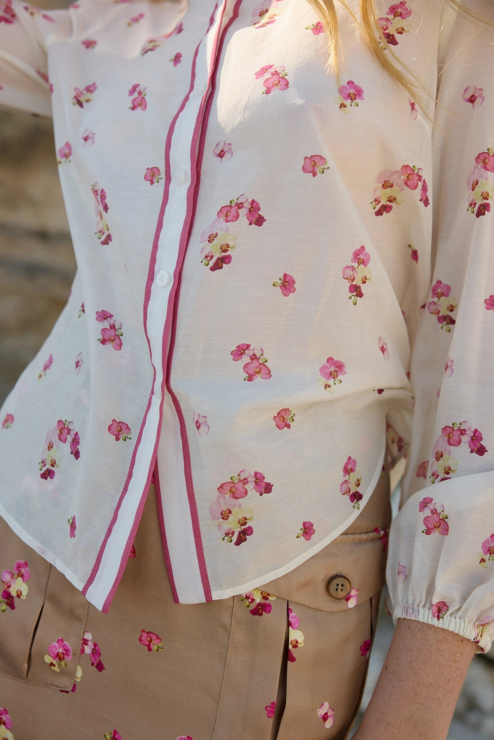 Aston Studio | Vivian Blouse - Antique Phalae