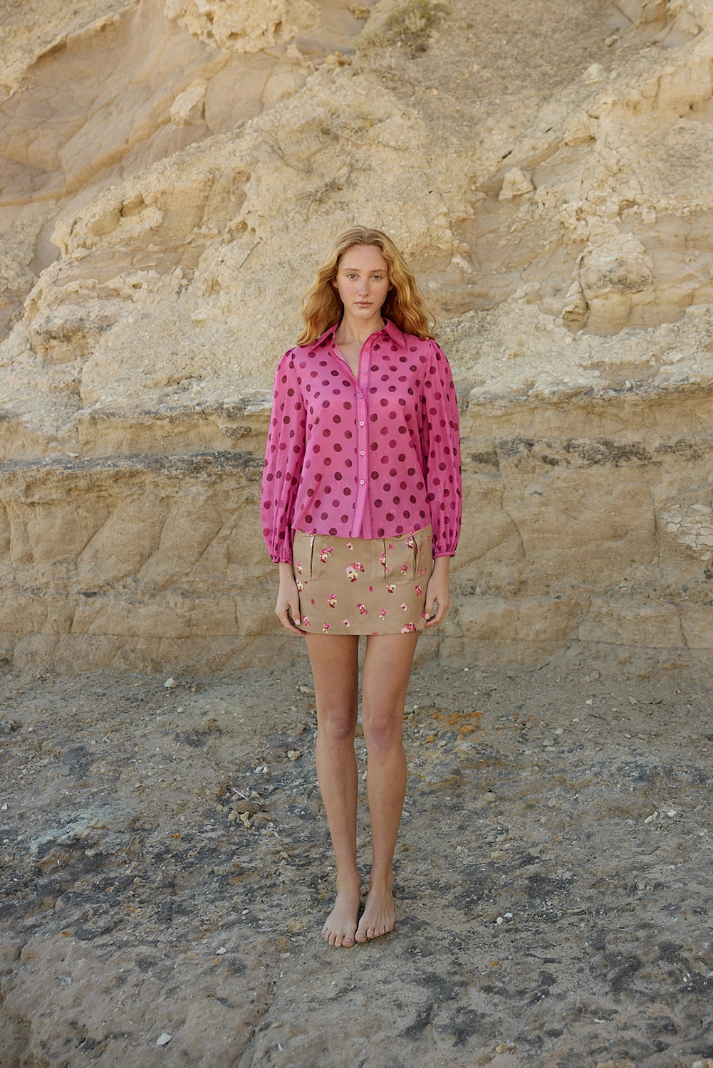 Aston Studio | Vivian Blouse - Orchid Dot