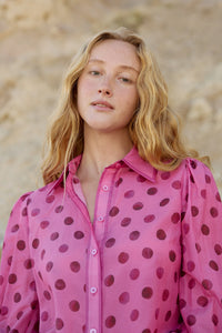 Aston Studio | Vivian Blouse - Orchid Dot