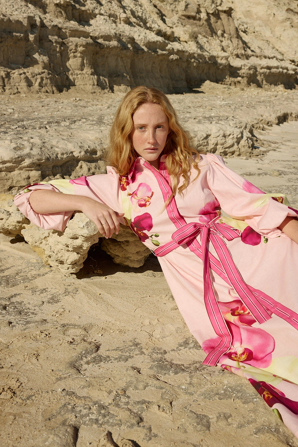 Aston Studio | Lucille Dress - Icing Phalae