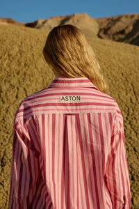 Aston Studio | Buddy Shirt - Orchid Stripe