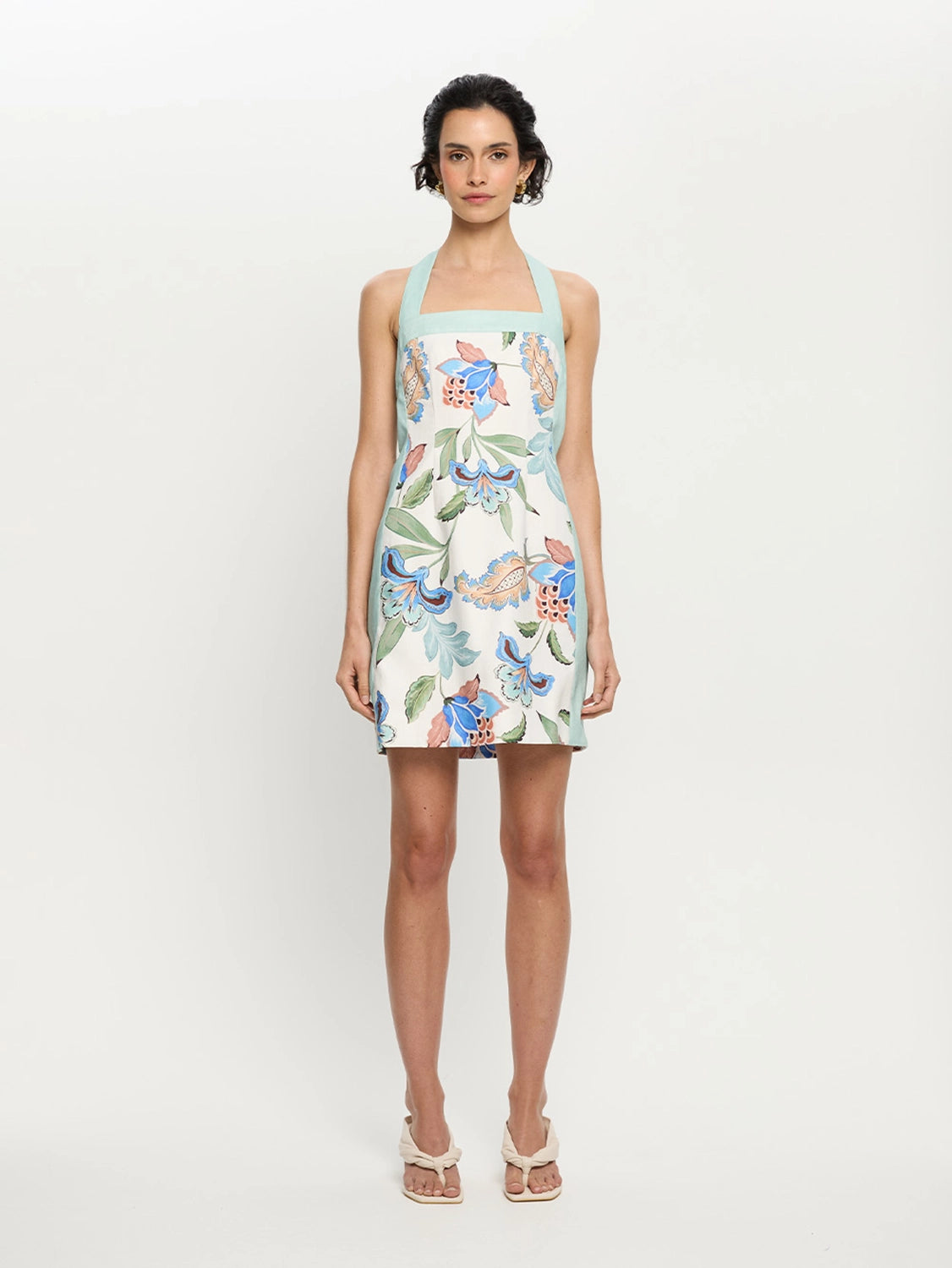 KIVARI | Azure Halter Mini Dress